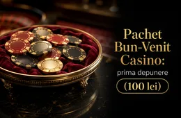 Ofertă Admiral Casino: Pachet Bun-Venit Casino: prima depunere (100 lei)